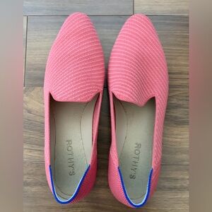 Rothy's Ruby Grapefruit Twill Almond Loafer